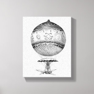 Dampfballon im Steampunk-Stil Leinwanddruck