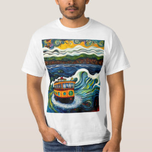 Dampfboot im Sturm 2 T-Shirt