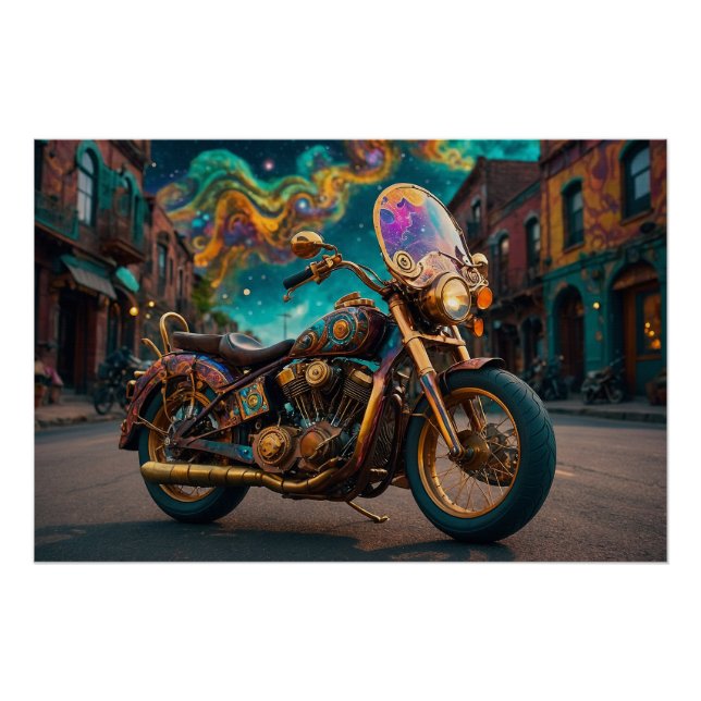 Dampfdruckmaschine Poster (Vorderseite)