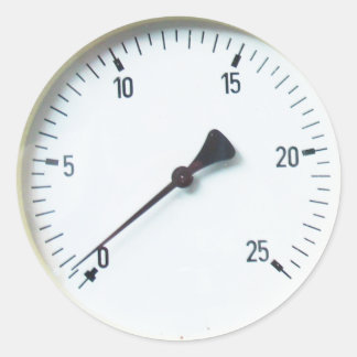 Dampfdruckmesserdial-Aufkleber Runder Aufkleber