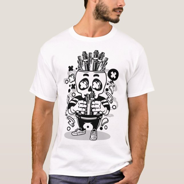 Dampfe-Schädel T-Shirt (Vorderseite)