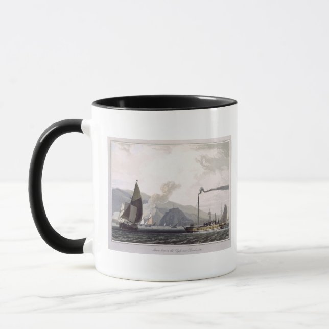 Dämpfen Sie Boot auf dem Clyde nahe Dumbarton, von Tasse (Links)
