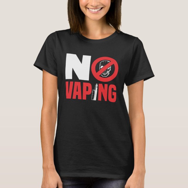 Dampfen verboten T-Shirt (Vorderseite)