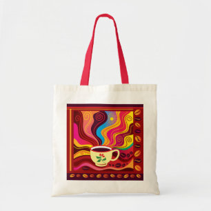 Dampfende Kaffeetasse Muster Tragetasche