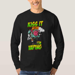 Dampfender Affe mit Dampfer T-Shirt