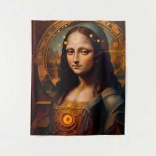 Dampfender MONA LISA Cyborg Wandteppich