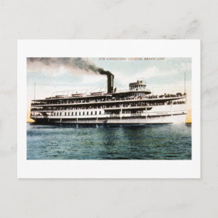 Dampfer Americana, Crystal Beach Line Postkarte