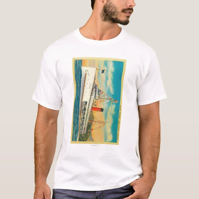 Dampfer "Catalina" in Insel Sankt Catalina T-Shirt (Vorderseite)