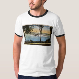 Dampfer, der nördlich auf Fluss St. Clair geht, T-Shirt