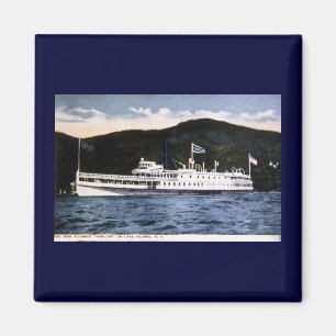 Dampfer "Horicon" auf See George, New York Magnet