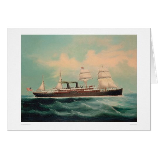 Dampfer S.S. China (1614A) Karte