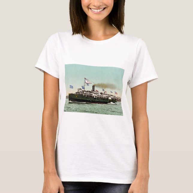Dampfer "Stadt von Erie" 1900 T-Shirt (Vorderseite)
