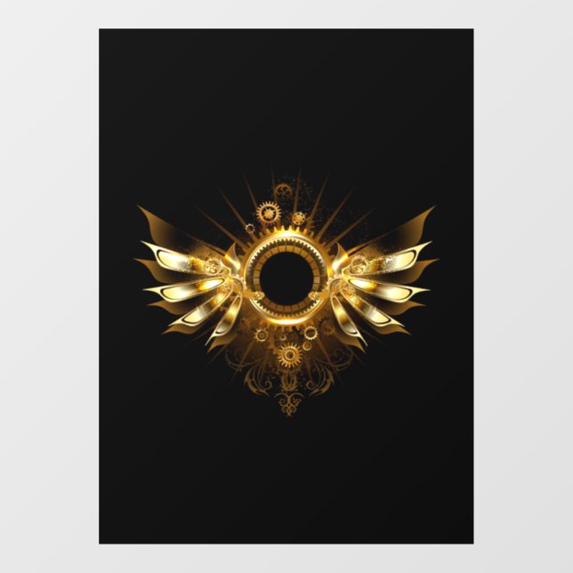 Dampfflügel Fensteraufkleber (Blatt)