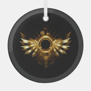 Dampfflügel Ornament Aus Glas