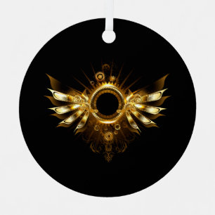 Dampfflügel Ornament Aus Metall