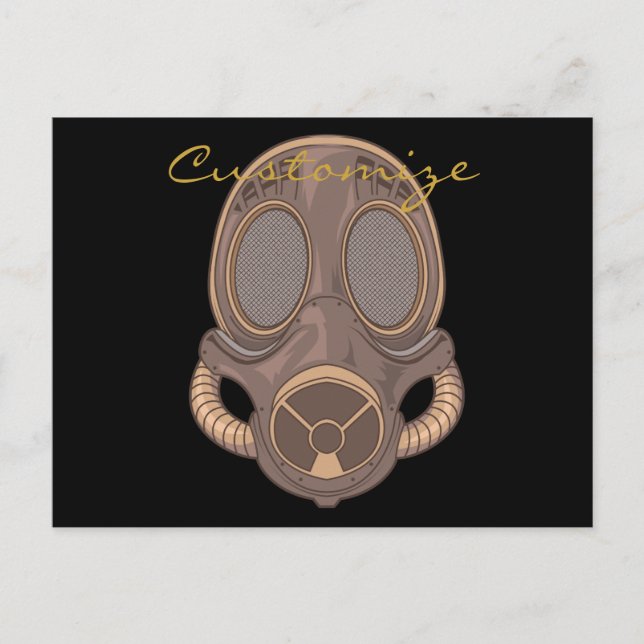 Dampfgasmaske Thunder_Cove Postkarte (Vorderseite)