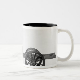 Dampfgetriebenes Auto erfunden Zweifarbige Tasse