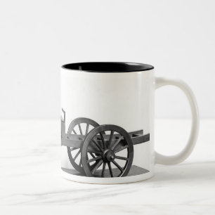 Dampfgetriebenes Auto erfunden Zweifarbige Tasse