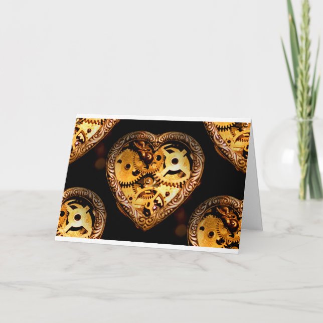 Dampfherz Karte (Vorderseite)