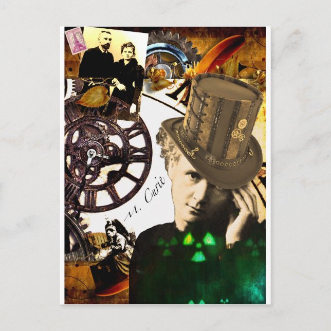 Dampfiger Marie Postkarte (Vorderseite)