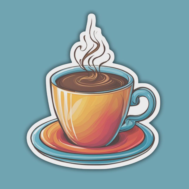 Dampfkaffee Aufkleber (Von Creator hochgeladen)