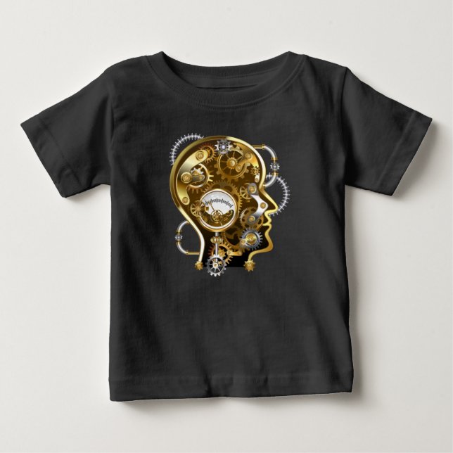 Dampfkopf mit Manometer Baby T-shirt (Vorderseite)