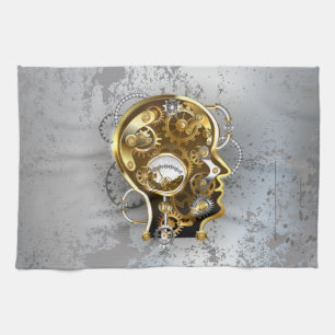 Dampfkopf mit Manometer Geschirrtuch