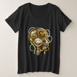 Dampfkopf mit Manometer Große Größe T-Shirt
