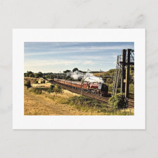 Dampflok auf dem Land (4022) Postkarte