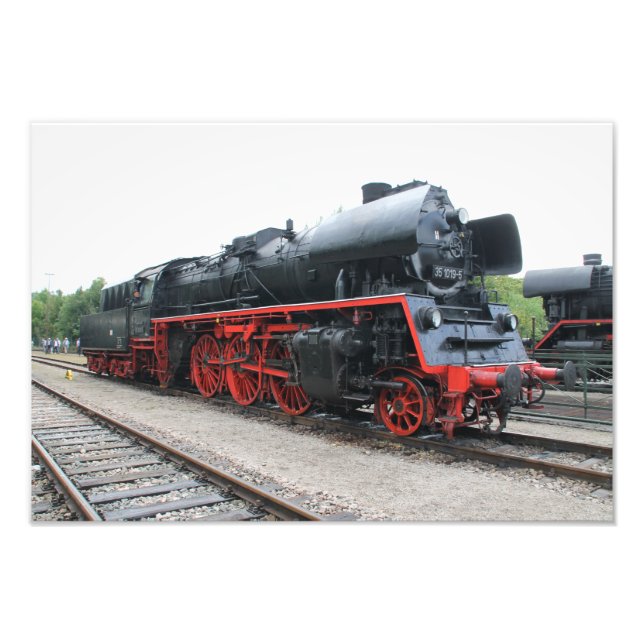 Dampflok BR 35 1019 Fotodruck (Vorne)