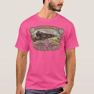 Dampflok Cheshire Lines Railroad 1863 T-Shirt