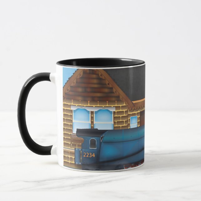 Dampflok im Bahnhof Tasse (Links)