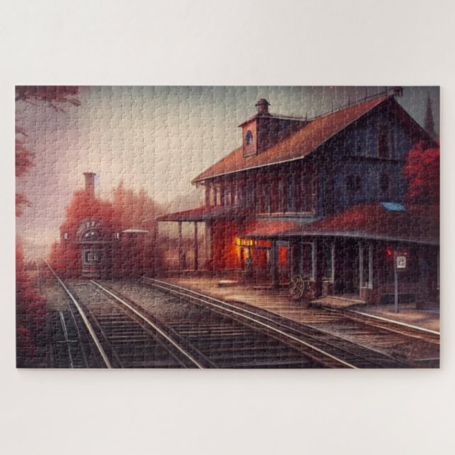 Dampflok-Puzzle (Horizontal)