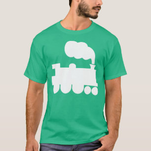 Dampflok-Symbol - Weiß T-Shirt