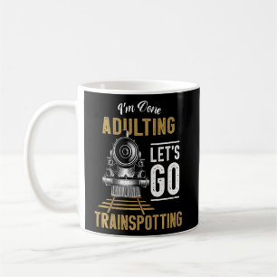 Dampflokführer Zugspotting Lokomotive Vintag Kaffeetasse