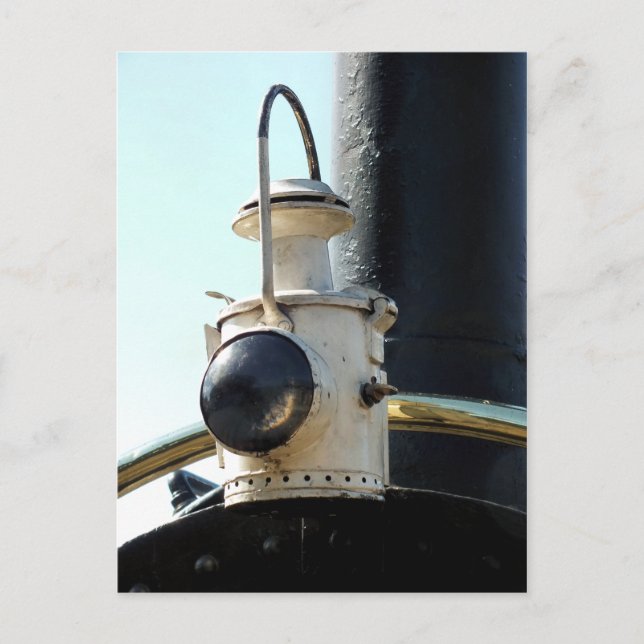 DAMPFLOKLAMPE POSTKARTE (Vorderseite)
