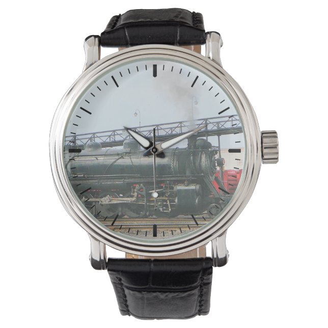 Dampflokomotive Armbanduhr (Vorderseite)