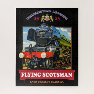 Dampflokomotive Flying Scotsman Vintage Poster