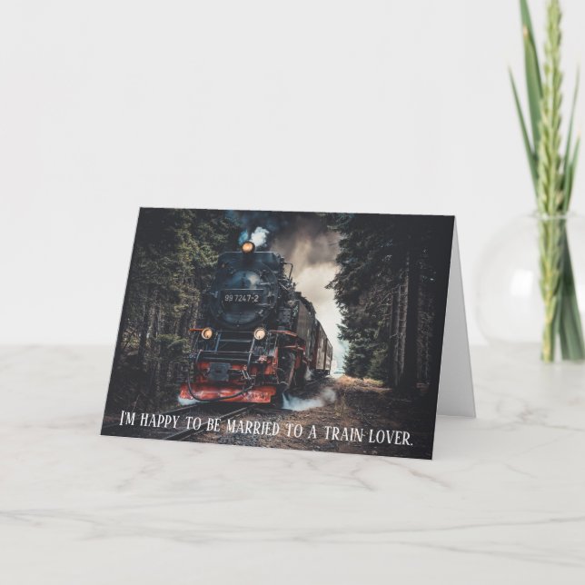 Dampflokomotive Fortbildung Lover Lover Haul Jubil Karte (Vorderseite)