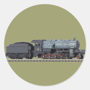 Dampflokomotive G 12-Aufkleber Runder Aufkleber