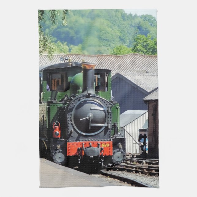 DAMPFLOKOMOTIVE   GESCHIRRTUCH (Vertikal)