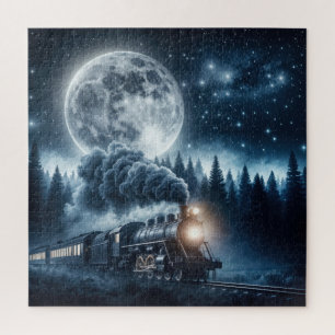 Dampflokomotive im Vintage-Stil