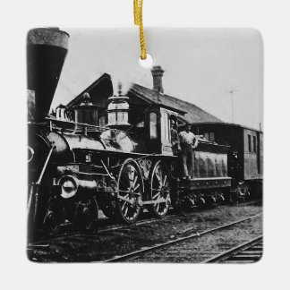 Dampflokomotive Keramikornament