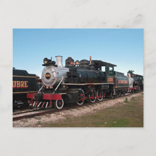 Dampflokomotive, Kuba Postkarte