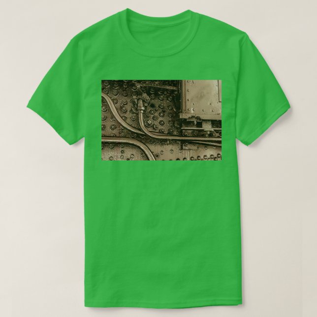 Dampflokomotive NY Zentrale Kontrollen T-Shirt (Design vorne)