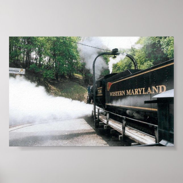 Dampflokomotive Poster (Vorne)