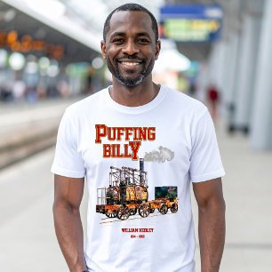 Dampflokomotive Puffing Billy Englisch T-Shirt