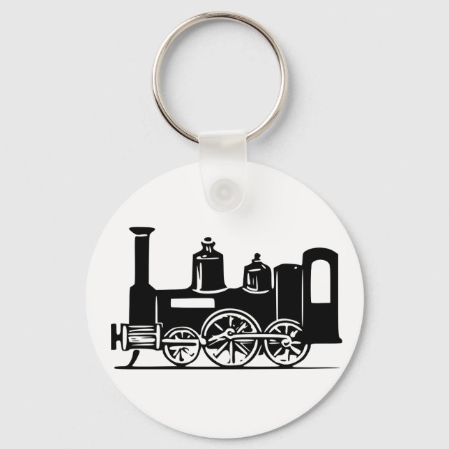 Dampflokomotive Schlüsselanhänger (Vorderseite)