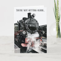 Dampflokomotive zum Geburtstag älteren Spaß
