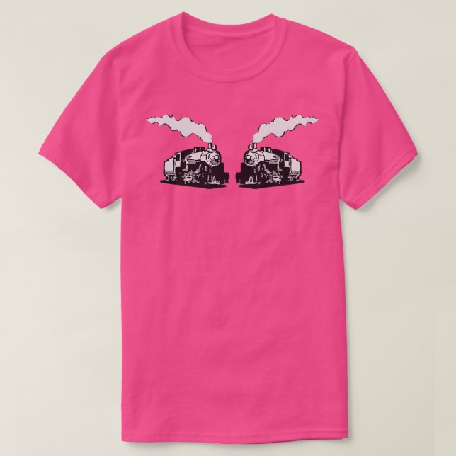 Dampflokomotiven 1 T-Shirt (Design vorne)